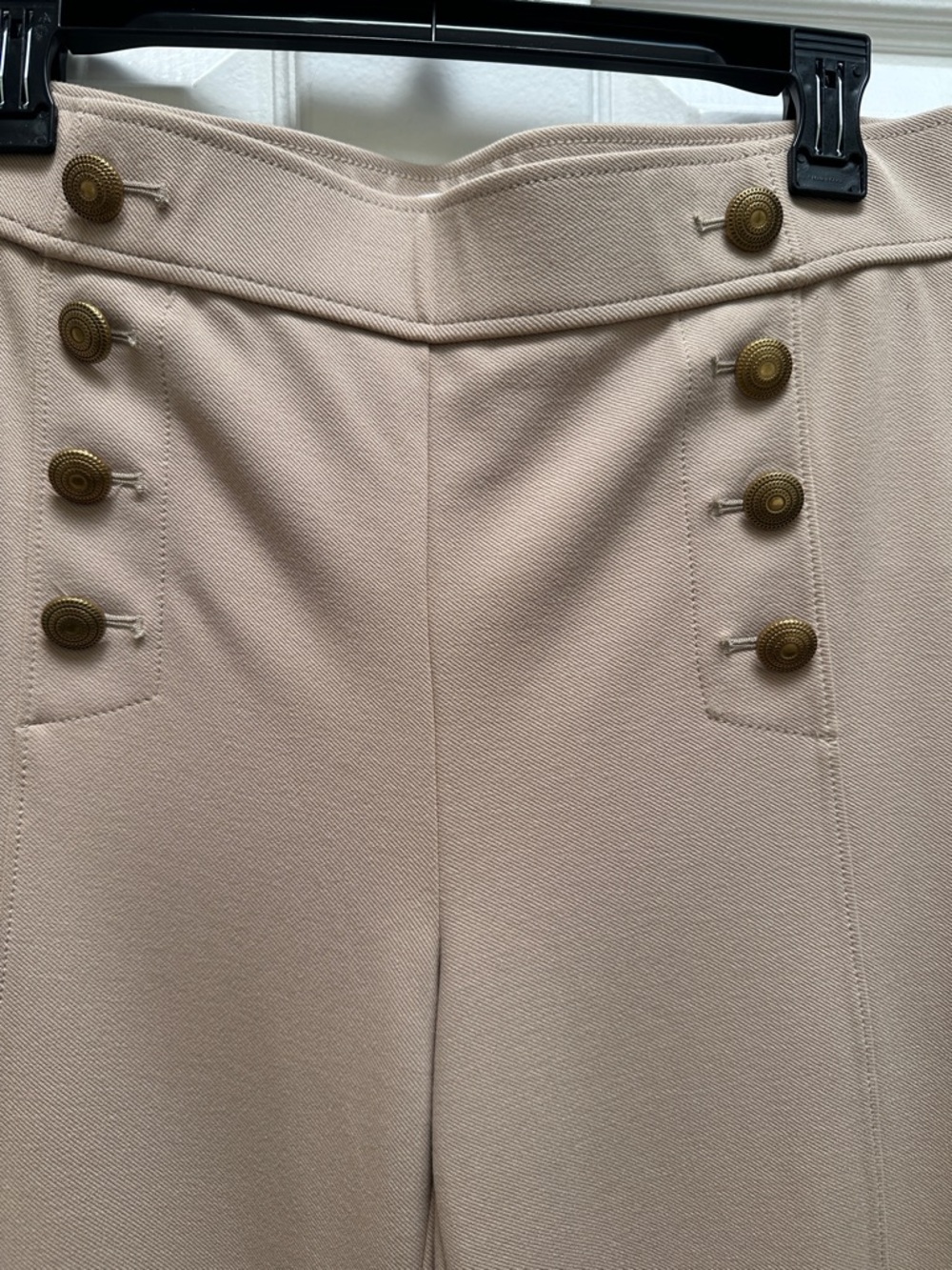 LOFT Taupe Wide-Leg Sailor-Style Pants - Picture 5 of 5